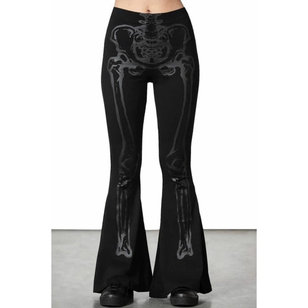 Killstar Skullbone flare leggings
